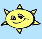 Dibujo Sol sonriente pintado por mireia4