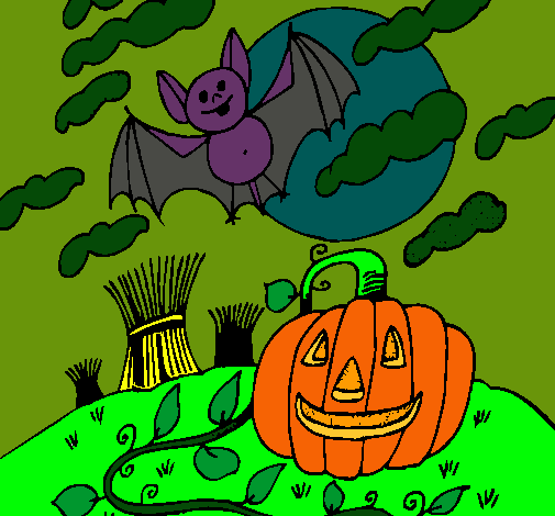 Paisaje de Halloween