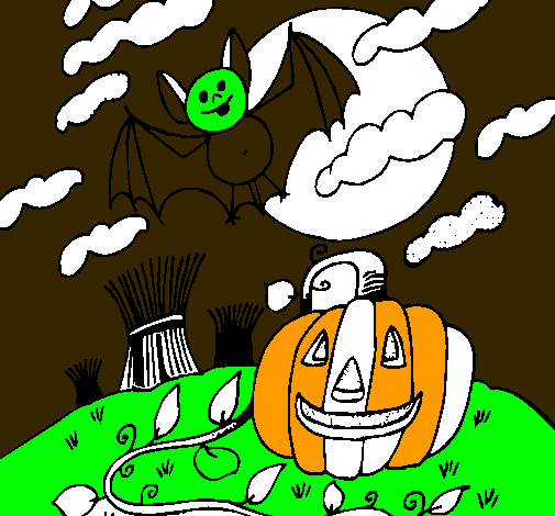 Paisaje de Halloween