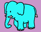 Dibujo Elefante bebe pintado por juanant
