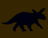 Dibujo Triceratops pintado por rfdyjtf
