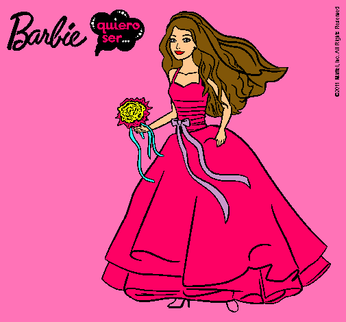 Barbie vestida de novia