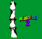 Dibujo Madagascar 2 Pingüinos pintado por lauritapi