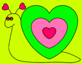 Dibujo Caracol corazón pintado por MJJGT6YDR