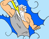 Dibujo Dios Zeus pintado por sebaxti12
