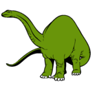 Dibujo Braquiosaurio II pintado por DINODAN