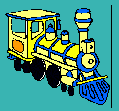 Dibujo Tren pintado por ROLANDITO