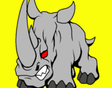 Dibujo Rinoceronte II pintado por 757387527541