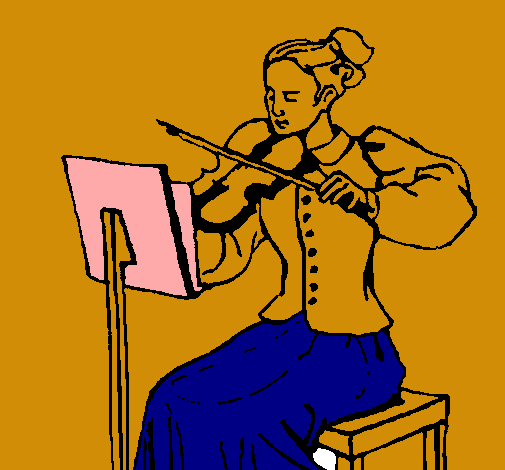 Dama violinista