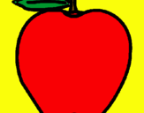 Dibujo manzana pintado por yurem 
