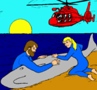 Dibujo Rescate ballena pintado por Duniia