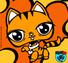 Dibujo Gatito Littlest Pet Shop pintado por fdez