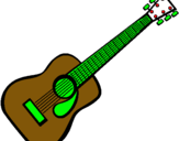 Dibujo Guitarra española II pintado por vbcbsdfgfsd