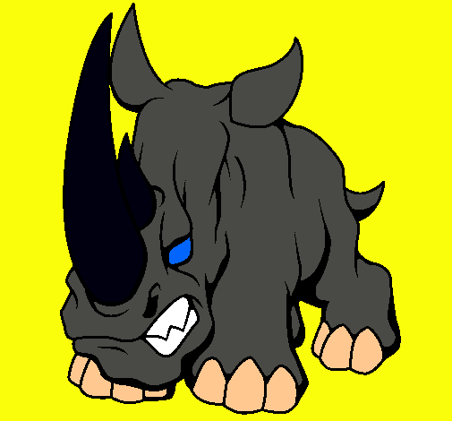 Dibujo Rinoceronte II pintado por Felipe7