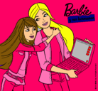 Dibujo El nuevo portátil de Barbie pintado por tamagochii