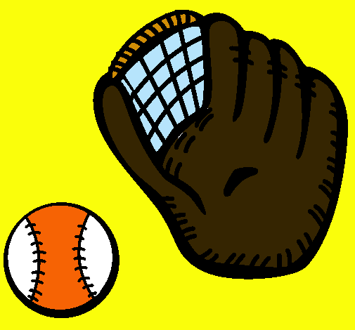 Guante y bola de béisbol