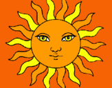 Dibujo Sol pintado por AaloOndra