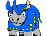 Dibujo Rinoceronte pintado por Giancarlo