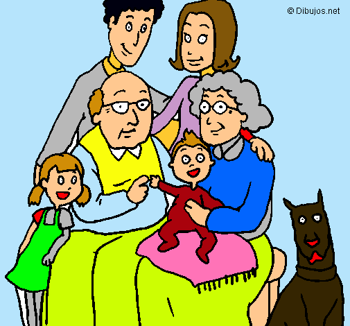 Dibujo Familia pintado por olgaisla