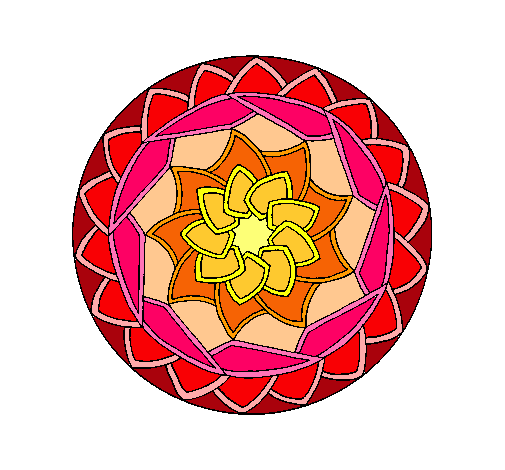 Dibujo Mandala 1 pintado por fdez