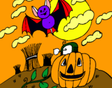 Dibujo Paisaje de Halloween pintado por maximiliano0