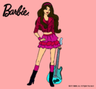 Dibujo Barbie rockera pintado por erikaaaaaaa