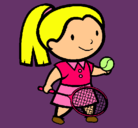 Dibujo Chica tenista pintado por Pieri