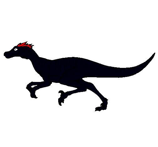 Dibujo Velociraptor pintado por PFraj