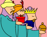 Dibujo Los Reyes Magos 3 pintado por pesesito