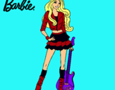 Dibujo Barbie rockera pintado por linda2272