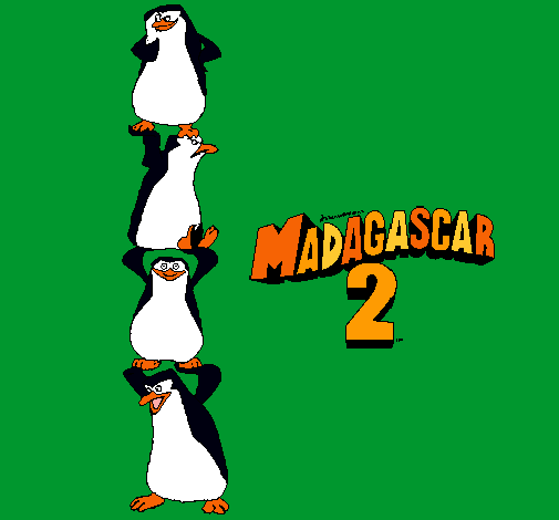 Dibujo Madagascar 2 Pingüinos pintado por Roochaah_C