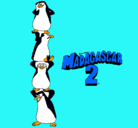 Dibujo Madagascar 2 Pingüinos pintado por vianeey