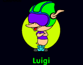 Dibujo Luigi pintado por balboa