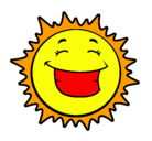 Dibujo Sol sonriendo pintado por pmm4