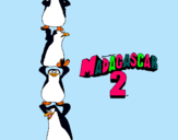 Dibujo Madagascar 2 Pingüinos pintado por princesss123