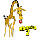 Dibujo Madagascar 2 Melman pintado por jarod