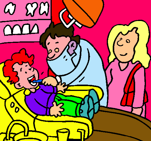 Niño en el dentista