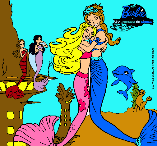 Barbie sirena y la reina sirena