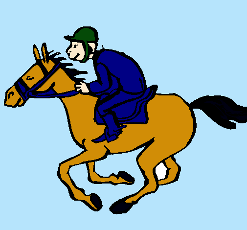 Dibujo Carrera de caballos pintado por vapadica02