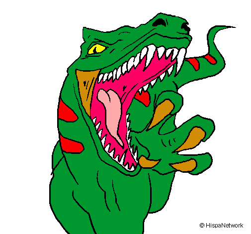 Dibujo Velociraptor II pintado por abbi