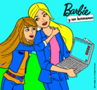 Dibujo El nuevo portátil de Barbie pintado por mariaaaaaaaa