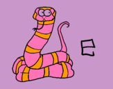 Dibujo Serpiente pintado por 7fdy654h756h