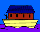 Dibujo Arca de Noe pintado por victorvp