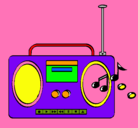 Dibujo Radio cassette 2 pintado por luzmariana