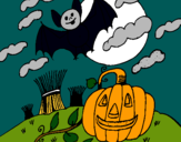 Dibujo Paisaje de Halloween pintado por nochhallo