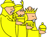 Dibujo Los Reyes Magos 3 pintado por magos