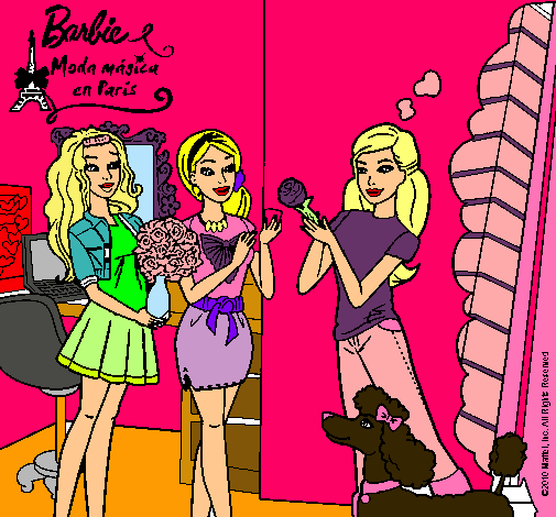 Barbie de compras con sus amigas