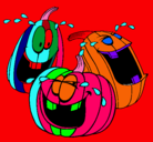 Dibujo Calabazas pintado por explorador