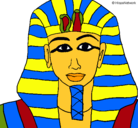 Dibujo Tutankamon pintado por jarod