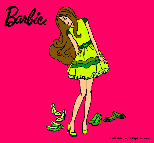 Barbie y su colección de zapatos